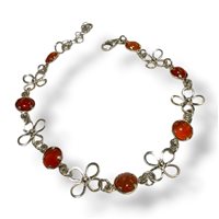 Pulsera Mandile 1922 Mujer Pietre e perle in Plata Corniola 2MBRPT2